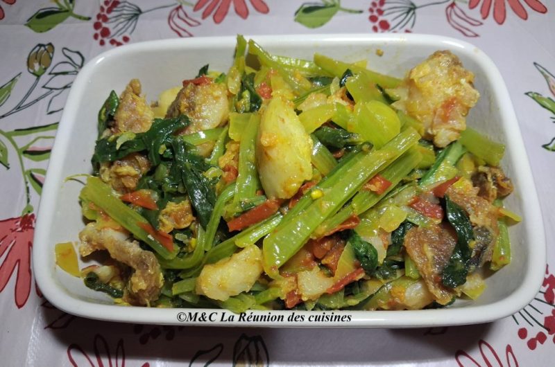 Saveurs Créoles : Poisson et brèdes Chou de Chine